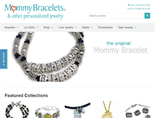 Tablet Screenshot of mommybracelets.com